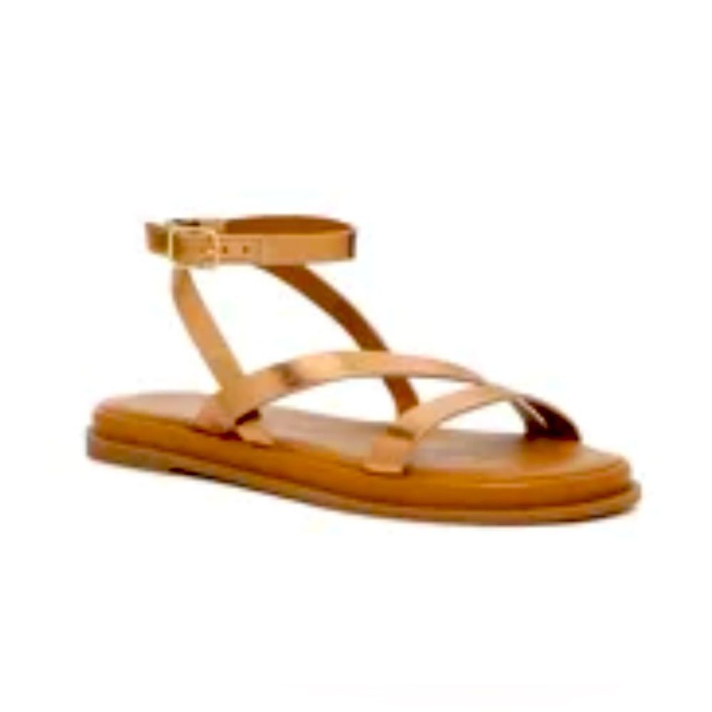 CROWN VINTAGE ELINA SANDAL Color: Bronze Metallic Size: 6.5, Width: M